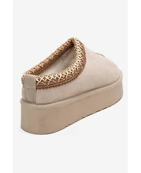 Forever & Always Shoes Avelia Leather Winter Slippers (Women)