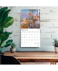 BrownTrout Claude Monet | 2026 12 x 24 Inch (Hanging) Monthly Square Wall Calendar | Foil Stamped Cover | Plastic-Free