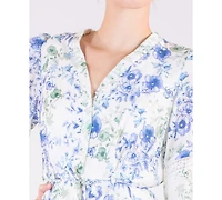 Taylor Women's Floral Button-Front Dress
