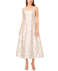 Msk Women's Sleeveless Square Neck Dress