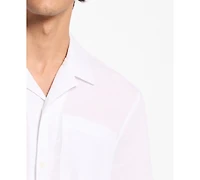 Michael Kors Men's Dobby Camp Collar Shirt