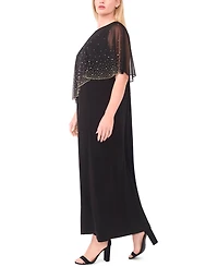 Msk Plus Embellished Crew Neck Maxi Dress
