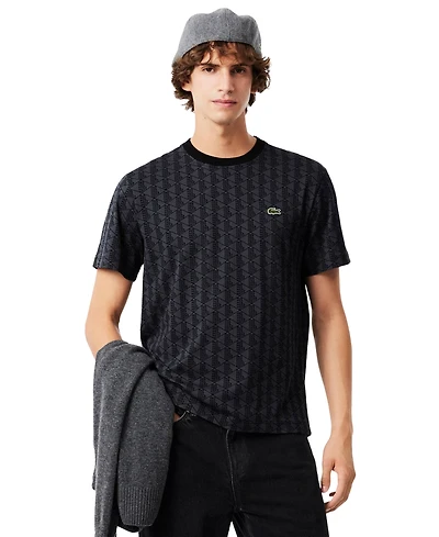 Lacoste Men's Allover Monogram Regular and Big & Tall T-Shirt