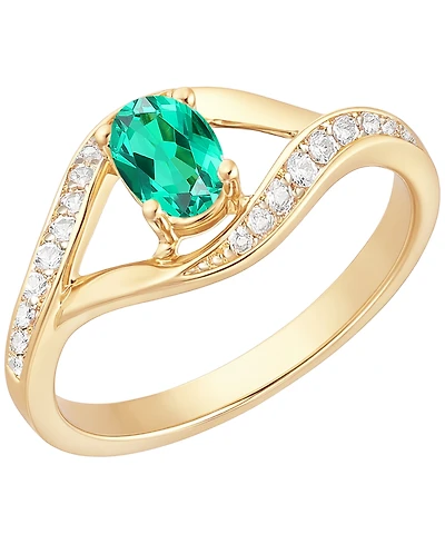 Macy's Lab Grown Multi Gemstone Ring Sterling Silver (also 14k Gold Over Silver)