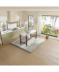 Streamdale Furniture Counter Height Faux Marble Bar Dining Table