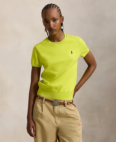 Polo Ralph Lauren Women's Short-Sleeve Crewneck Sweater