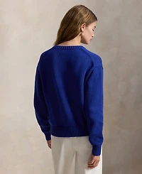 Polo Ralph Lauren Women's Bear Crewneck Sweater