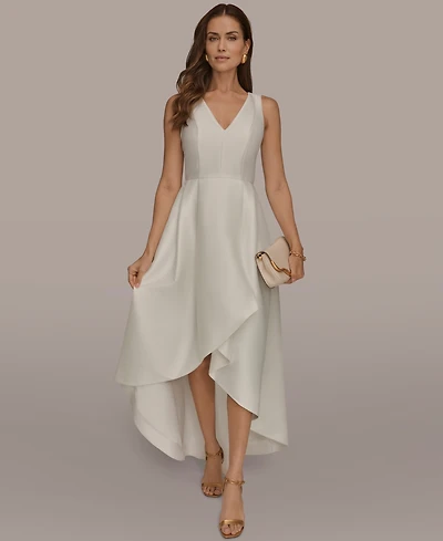Donna Karan New York Women's Sleeveless Asymmetrical V-Neck Ball Gown