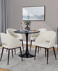 Lumisource 31" Fabric Renee Contemporary Dining Chair