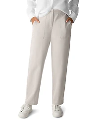 Eileen Fisher Women's Easy Tapered Zipper & Button Mid Rise Pants
