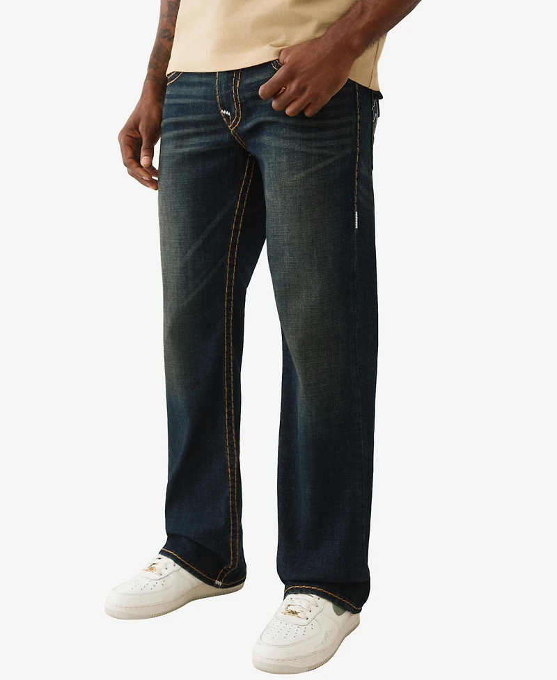 True Religion Men's Billy Bootcut Super T Flap Jeans