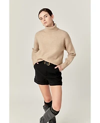 Women's Turtleneck Long Sleeve Sweater