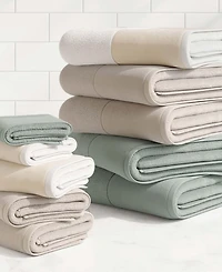 Linery & Co Cotton and Linen-Texture Border 6 Piece Towel Set