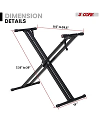 5 Core Keyboard Stand Height Adjustable One Hand Trigger