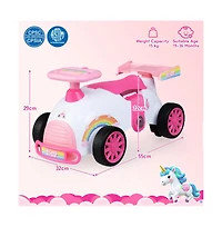 Hongge Kids Ride On Sliding Car with Music and Storage