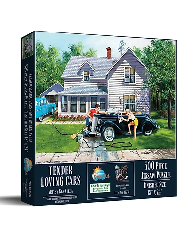 SunsOut Tender Loving Cars 500 piece Jigsaw Puzzle for Adults