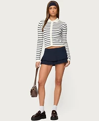 Edikted Women's Loreen Striped Knit Cardigan