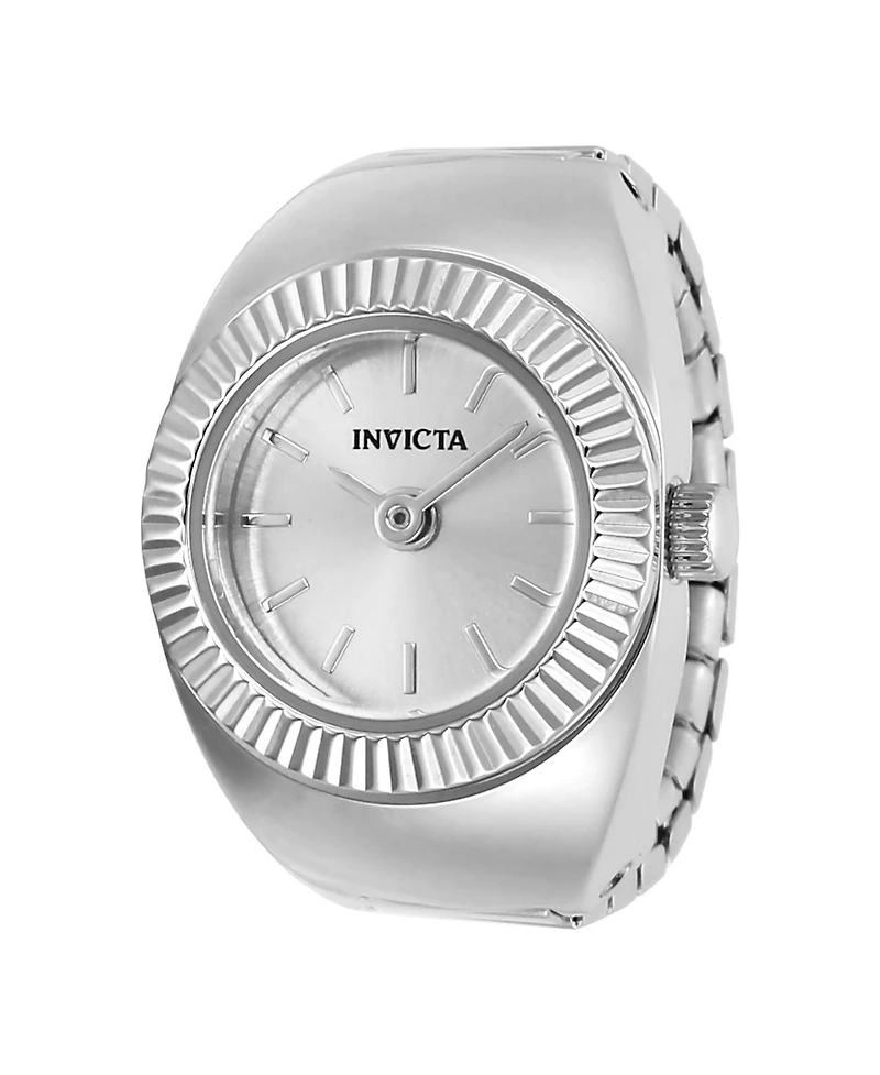 Invicta Women's 48946 Mini Ring Watch Quartz 2 Hand Silver Dial Watch