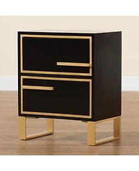 Furniture Giolla 11.8" Metal Contemporary End Table