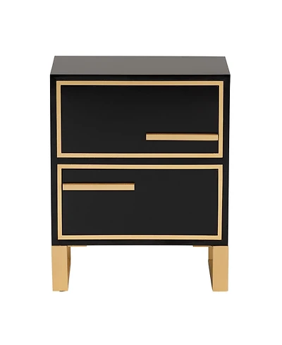 Furniture Giolla 11.8" Metal Contemporary End Table