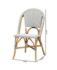 Furniture Genica 19" Rattan Bistro Chair