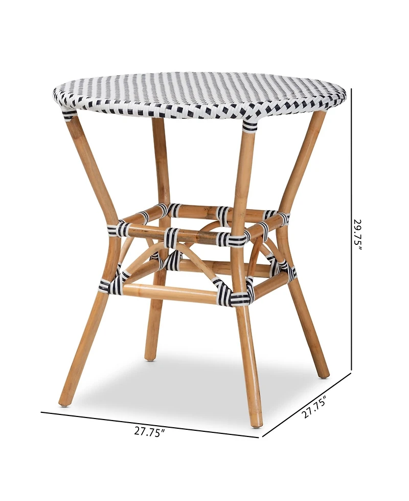 Furniture Tavor 27.75" Rattan Bistro Table