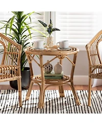 Furniture Cariel 21.5" Rattan Bohemian Coffee Table