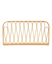 Furniture Carrick 2" Rattan Bohemian Queen Wall-mount Headboard