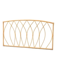 Furniture Halia 2" Rattan Bohemian Queen Wall-mount Headboard