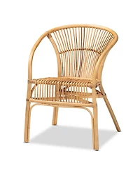 Furniture Murai 31.5" Rattan Bohemian Dining Chair