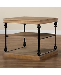 Boxton Studio Sebastian 28.1" Metal Traditional End Table