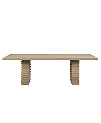 Streamdale Furniture Solid Wood Dining Table with Industrial Design