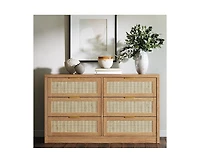 Gaomon 53" Rattan Dresser for Bedroom