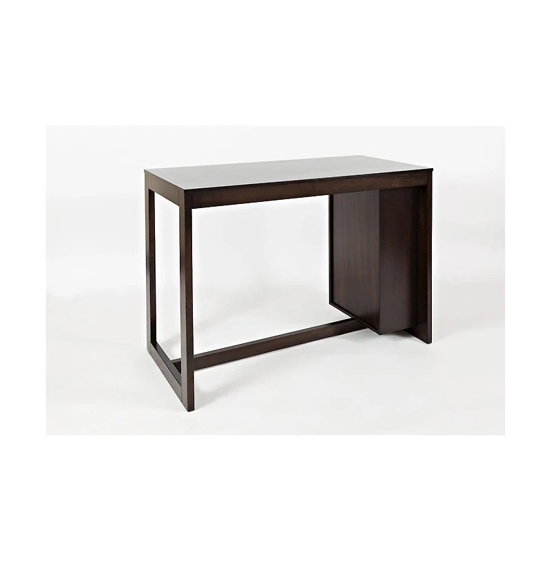Jofran Tribeca Counter Height 48" Contemporary Dining Table with Built-In Shelving