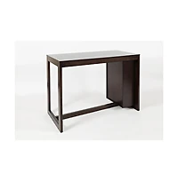 Jofran Tribeca Counter Height 48" Contemporary Dining Table with Built-In Shelving