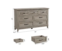 gaomon 54" Wide Drawer Dresser with Storage Freestanding