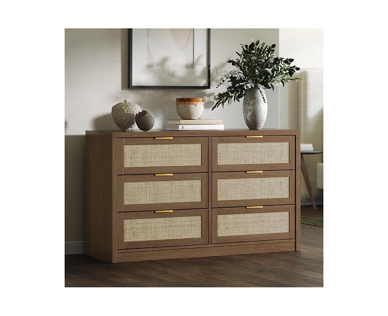 gaomon 53" Rattan Dresser for Bedroom