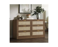 gaomon 53" Rattan Dresser for Bedroom