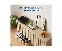 gaomon Fluted Dresser for Bedroom with 8 Drawers