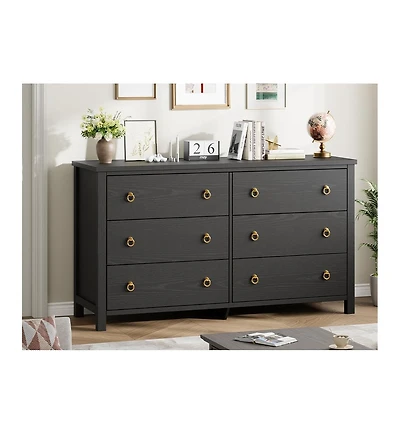 gaomon 6 Dresser for Bedroom, 47.2" Wide Dresser