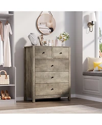 gaomon 5 Drawer Dresser for Bedroom, Modern Tall Organizer with Storage Drawers