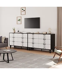 gaomon 6-Drawer, 47.24" x 15.75" 32.48", for Bedroom or Living Room Dresser