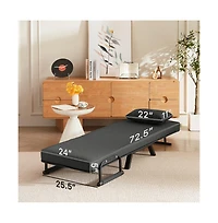 Cesicia Convertible Sofa for Adults Folding Futon Bed with Adjustable Backrest Small Spaces & Office