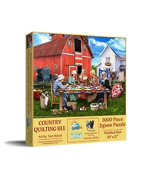 SunsOut Country Quilting Bee 1000 piece Jigsaw Puzzle for Adults