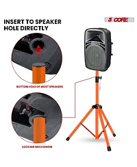 5 Core Speaker Stand Adjustable Pa Dj Tripod Mount Heavy Duty