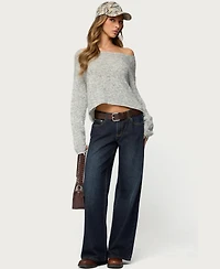 Edikted Women's Florentina Off Shoulder Sweater