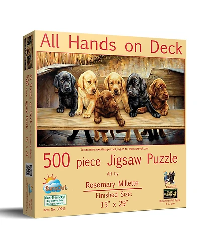 SunsOut All Hands on Deck 500 piece Jigsaw Puzzle for Adults