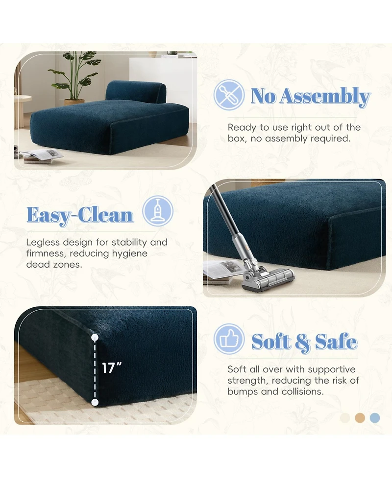 Streamdale 72" Modular Sofa Bed, Right-Facing, Foam-Filled, Free Combination