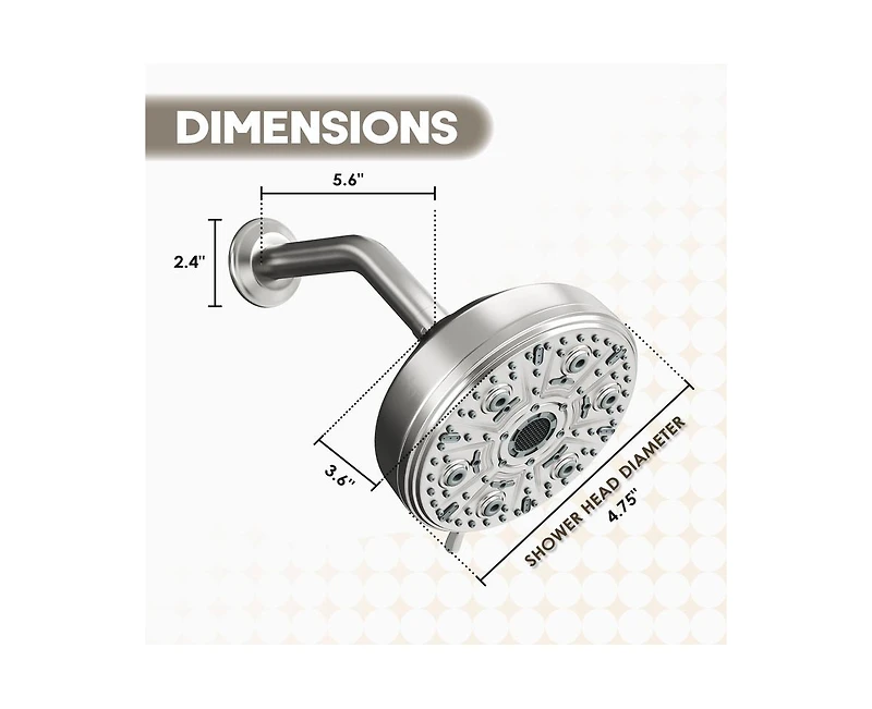 Casainc Moen Replacement Shower head