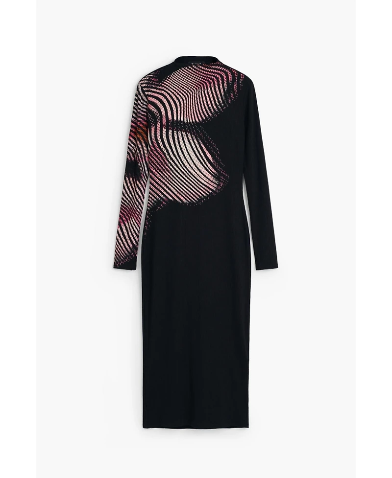 Desigual Women's Long dress with waves